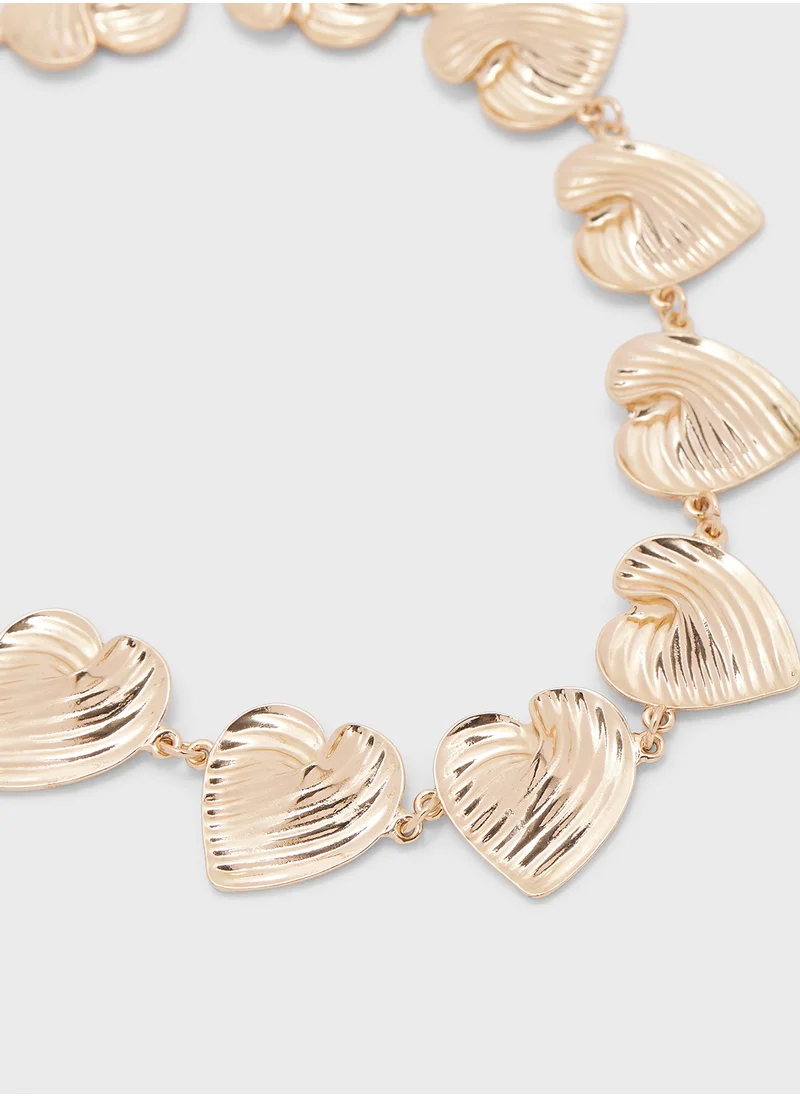 Ginger Heart Short Necklace