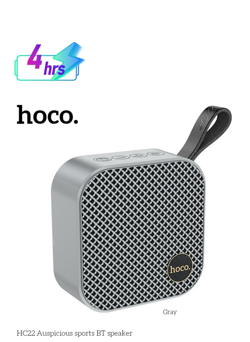 hoco. HOCO HC22 Wireless Bluetooth Speaker High Quality Auspicious Outdoor Portable Mini Audio 1200mAh Speaker Cai De Som Support TF Card / FM / TWS  - Image 1