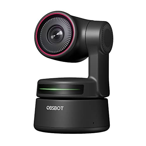 OBSBOT Tiny PTZ 4K Webcam, AI Powered Framing & Autofocus, 4K Video Conference Camera with Dual Omni-Directional Microphones, Auto tracking with 2 axis gimbal,HDR,60 FPS,Low-Light Correction,Streaming - Image 1