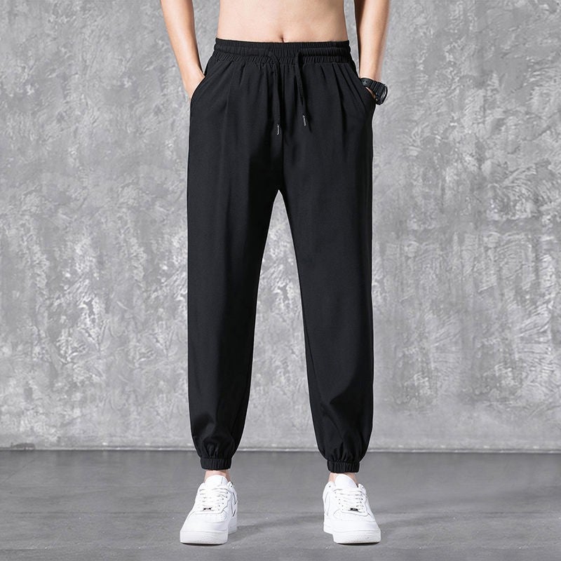 Mens Magnetic-Free Casual Work Pants for Summer Black (single pack)