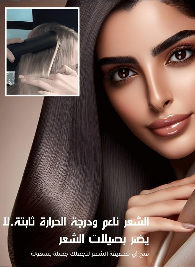 Wireless moisturising comb: an electric comb featuring an LCD screen, USB charging and ceramic heating. A portable moisturising device that combines the functions of a moisturising comb and a curling iron, offering wireless, rapid-heating curling. With 3 temperature settings and long-lasting hold, it is suitable for all hair types. - Image 5