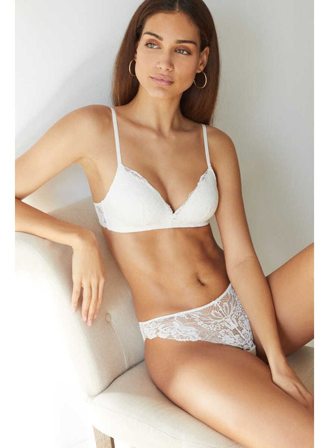 women'secret Classic microfiber and lace briefs - Image 1