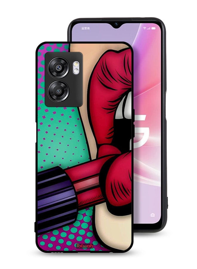 Tolwak Oppo A57 5G Protective Case Cover Lipstick - Image 1