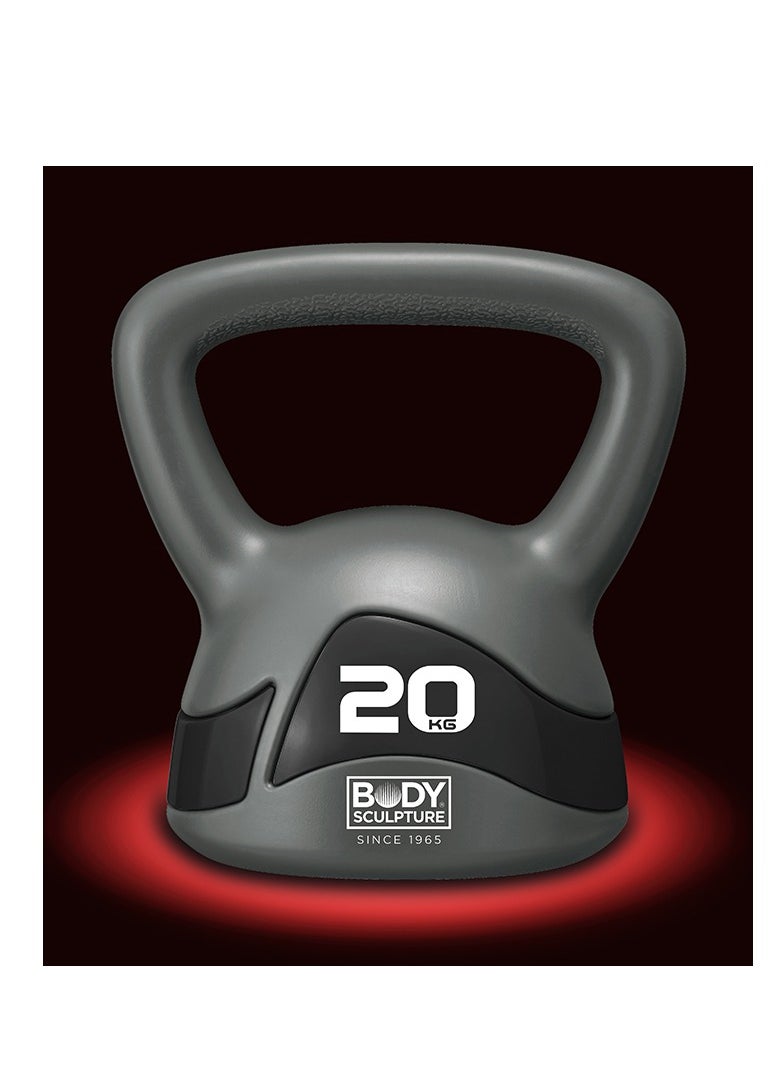 BODY SCULPTURE Budz Kettlebell, Grey/Black, 20 kg 