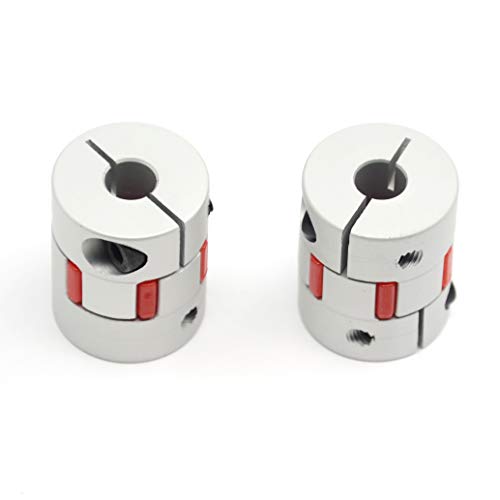 Befenybay 2PCS 8mm to 8mm Aluminium Plum Flexible Shaft Coupling D25 L30 8x8mm Connector Flexible Coupler for 3D Printer CNC Machine and Servo Stepped Motor（8x8mm） - Image 2