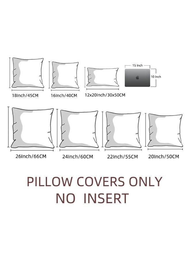 2 Packs Cream Decorative Throw Pillow Covers 24x24 Inch, Soft Plush Corduroy Cushion Cases - Image 4