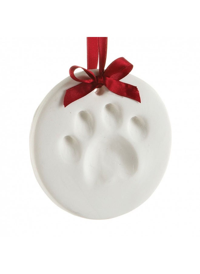 pearhead Pearhead Pet Pawprint Hanging DIY Keepsake Ornament, Dog or Cat, Pet Owner Holiday Christmas Gift, White  - Image 1