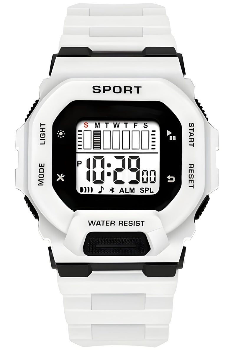 RACNOS Digital Silicone Strap Sports Watch for Boys | Sports Watch for Kids Boys | sportz Watch (White) - Image 4