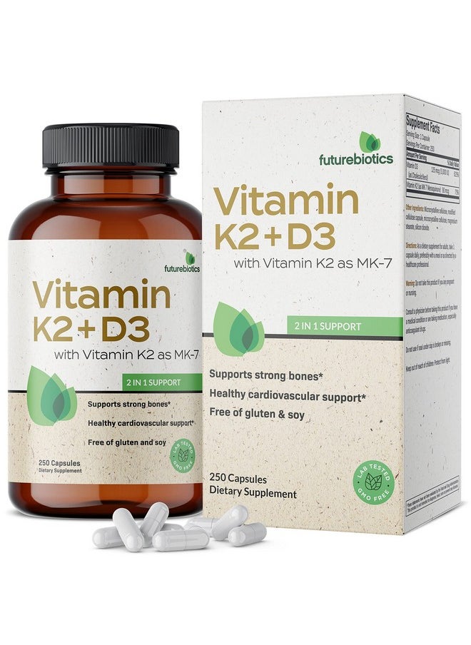 Vitamin K2 (Mk7) With D3 Supplement Nongmo Formula 5000 Iu Vitamin D3 & 90 Mcg Vitamin K2 Mk7 250 Vegetarian Capsules - pzsku/Z95EB6B092D4F35A59C94Z/45/_/1695146019/36ed65c5-fee5-482c-a132-9e98a4a0ec1f