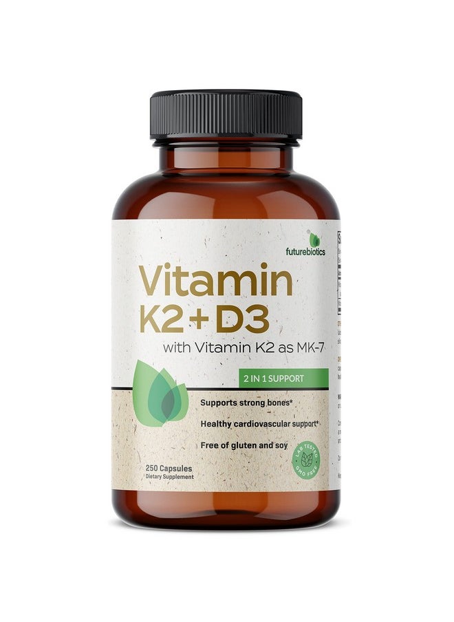 Vitamin K2 (Mk7) With D3 Supplement Nongmo Formula 5000 Iu Vitamin D3 & 90 Mcg Vitamin K2 Mk7 250 Vegetarian Capsules - pzsku/Z95EB6B092D4F35A59C94Z/45/_/1695146021/221de2fd-5b42-400f-b4ce-e38f38e63484