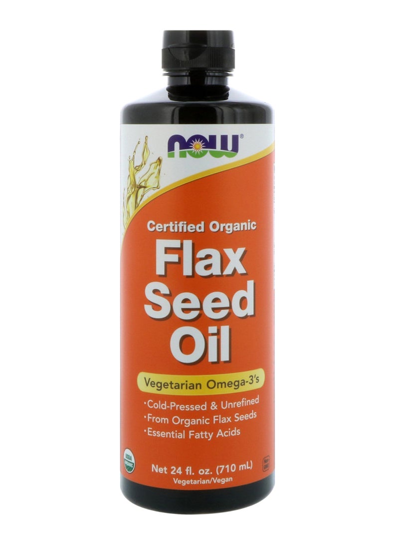 Certified Organic Flax Seed Oil
