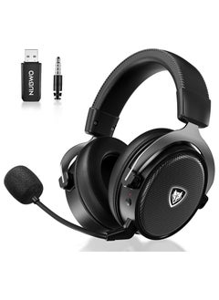 NUBWO G07 Gaming Headset,Wireless Gaming Headphones with Mic,2.4GHz & Bluetooth 5.3 Technology with Noise-Canceling Microphone, for PS5, PS4, PC,Ergonomic Design,Black  - Image 1