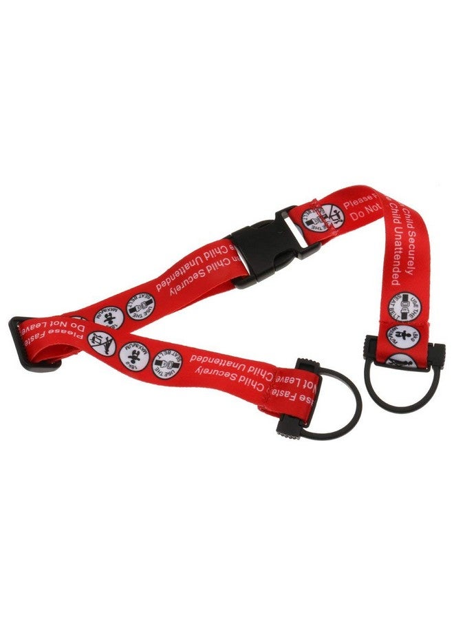 Hooshing 2PCS Kids Baby Safety Seat Belt Adjustable Supermarket Shopping Cart Belt Chair Seat Belts Red - Image 5