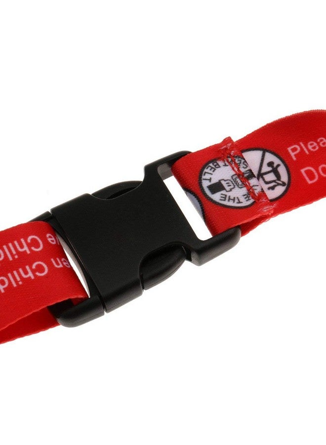 Hooshing 2PCS Kids Baby Safety Seat Belt Adjustable Supermarket Shopping Cart Belt Chair Seat Belts Red - Image 3