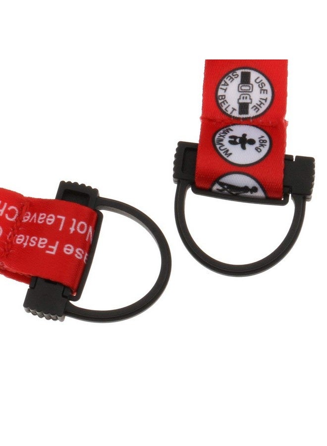 Hooshing 2PCS Kids Baby Safety Seat Belt Adjustable Supermarket Shopping Cart Belt Chair Seat Belts Red - Image 4