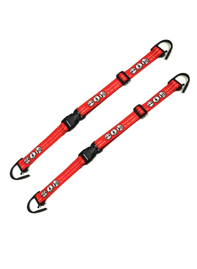Hooshing 2PCS Kids Baby Safety Seat Belt Adjustable Supermarket Shopping Cart Belt Chair Seat Belts Red - Image 1