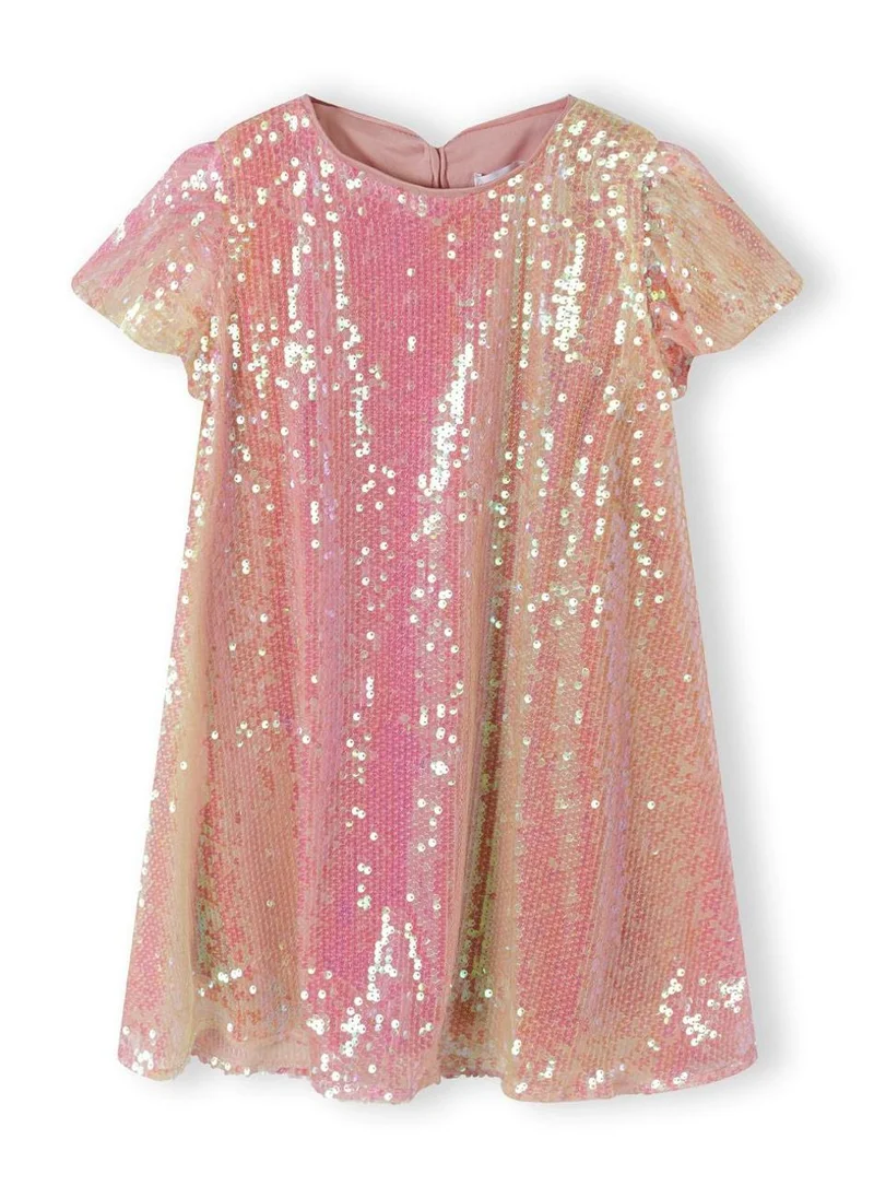 مينوتي Kids Girls Flutter Sleeve Sequin Dress
