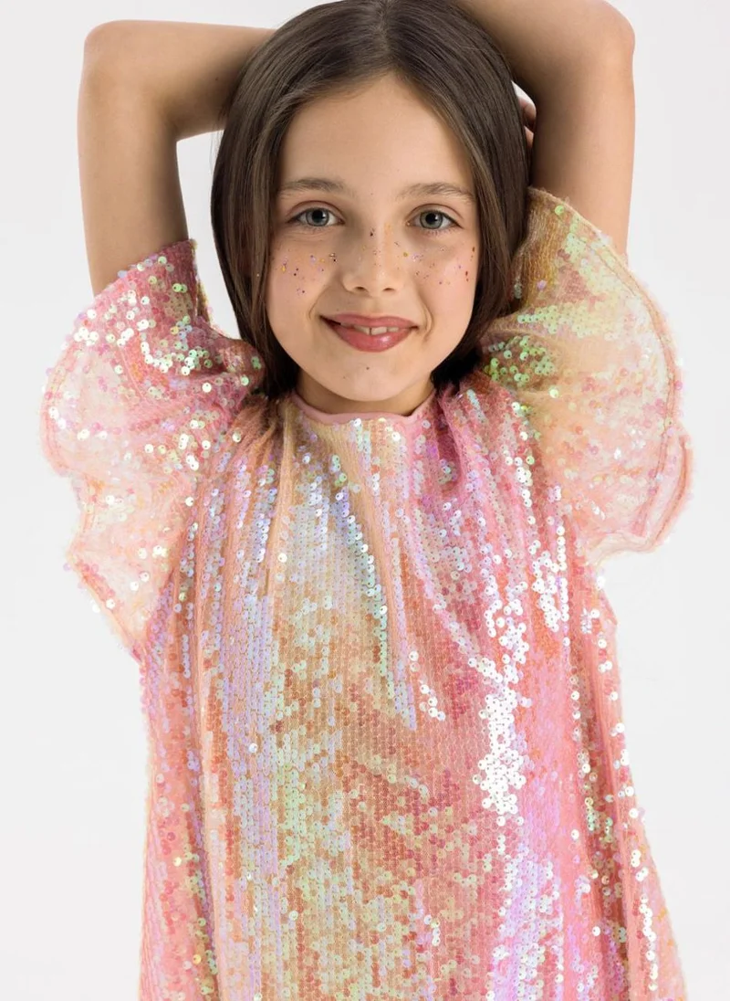 MINOTI Sequin Shift Dress