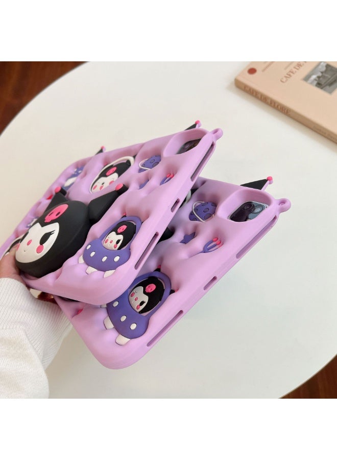 Kids Case Compatible with iPad Pro 11 2024 M4 5th Generation, Shockproof Protective Cover with Stand, Shoulder Strap - Image 4