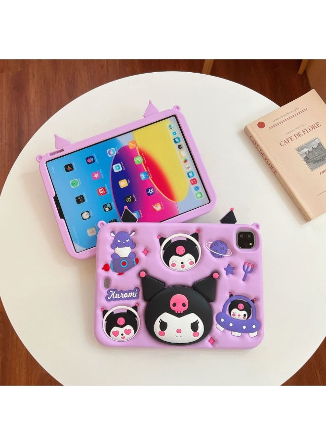 Kids Case Compatible with iPad Pro 11 2024 M4 5th Generation, Shockproof Protective Cover with Stand, Shoulder Strap - Image 2