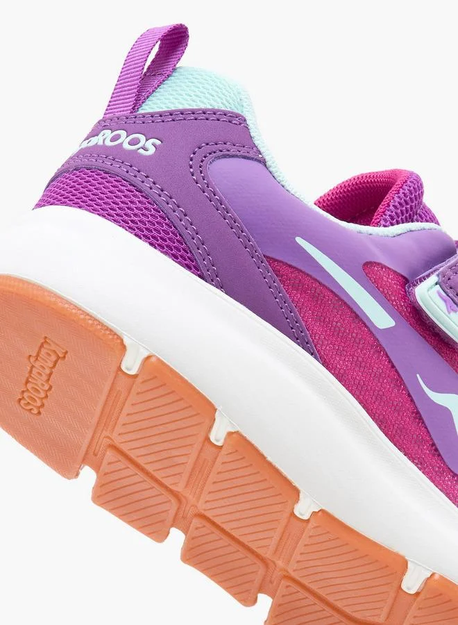 Kangaroos Purple Girls Hook & Loop School Sports Shoes for Women | Best Price UAE