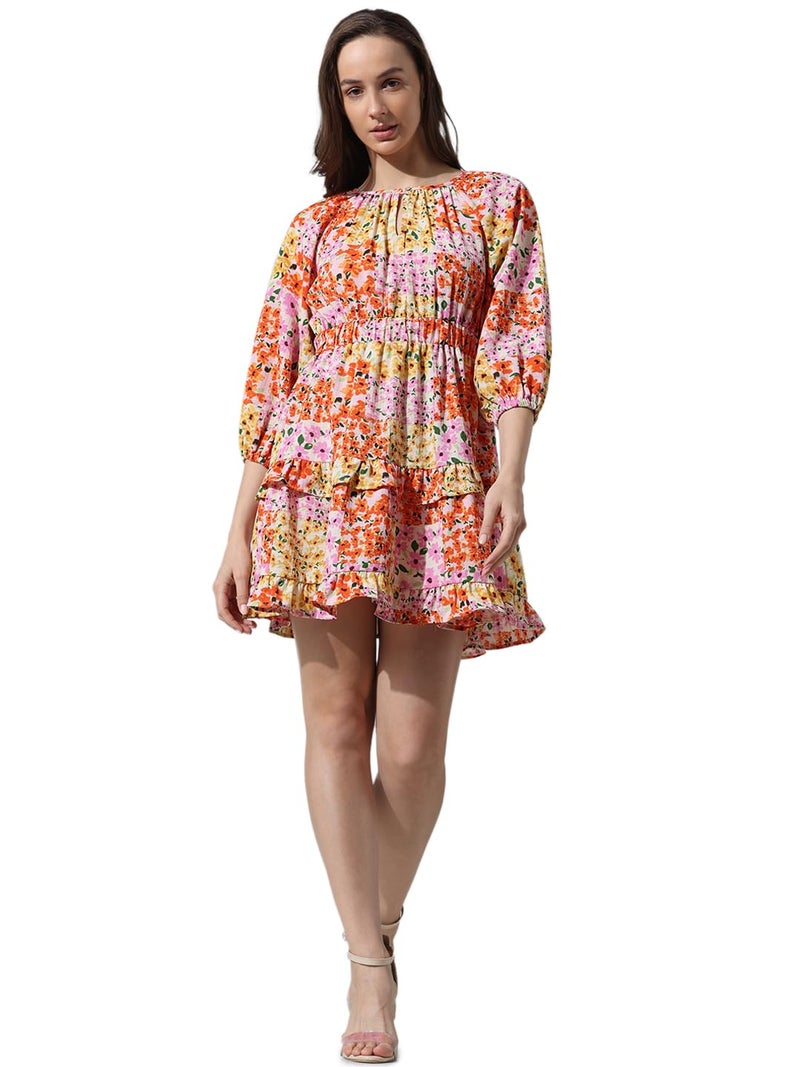 ONLY Women's Polyester A-Line Mini Dress (15336029-Cloud Dancer_Cloud - Image 1