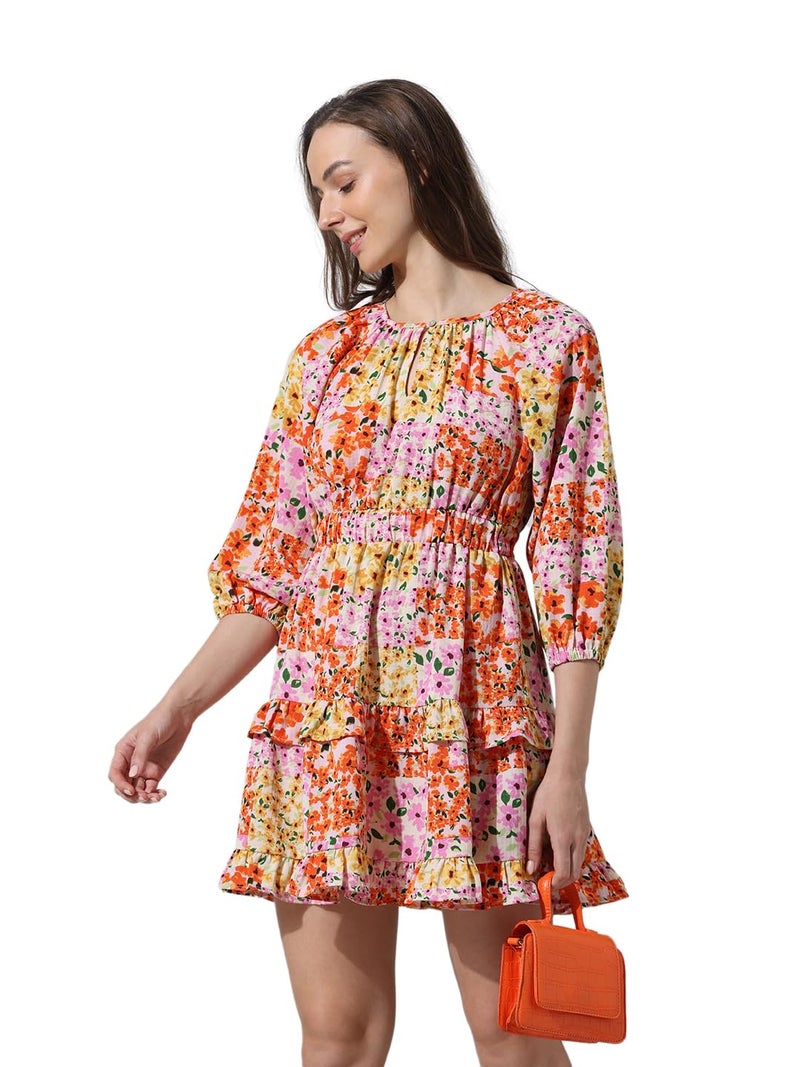 ONLY Women's Polyester A-Line Mini Dress (15336029-Cloud Dancer_Cloud - Image 2