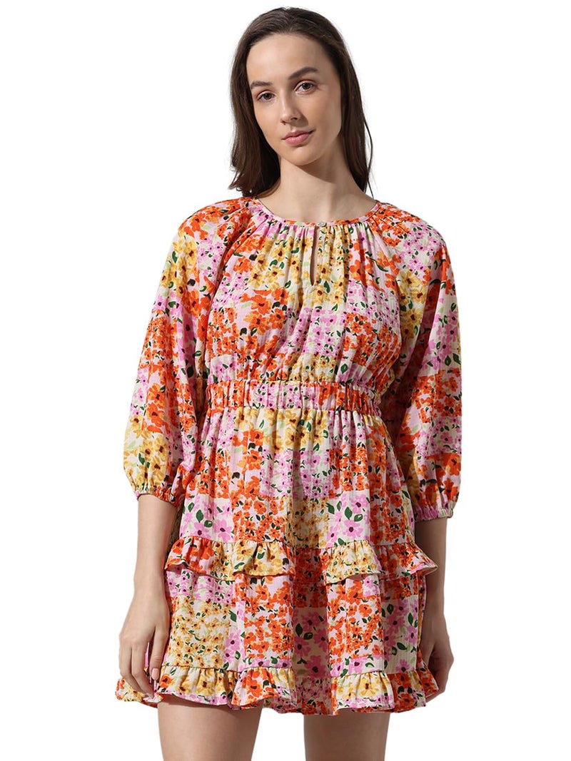 ONLY Women's Polyester A-Line Mini Dress (15336029-Cloud Dancer_Cloud - Image 3