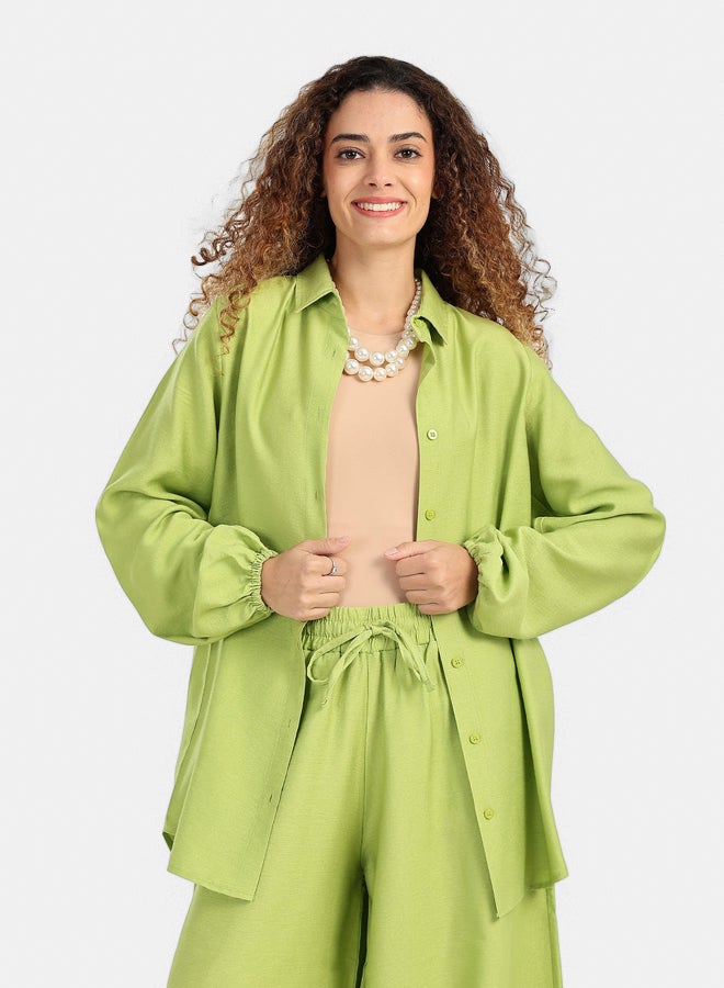 Carina Linen Long Sleeves Shirt - Image 1