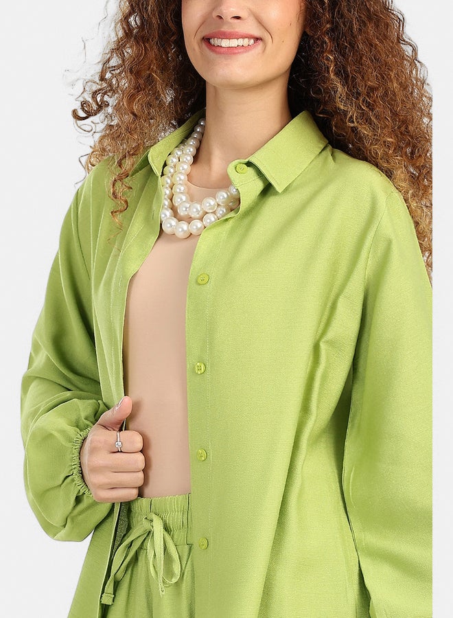 Carina Linen Long Sleeves Shirt - Image 4