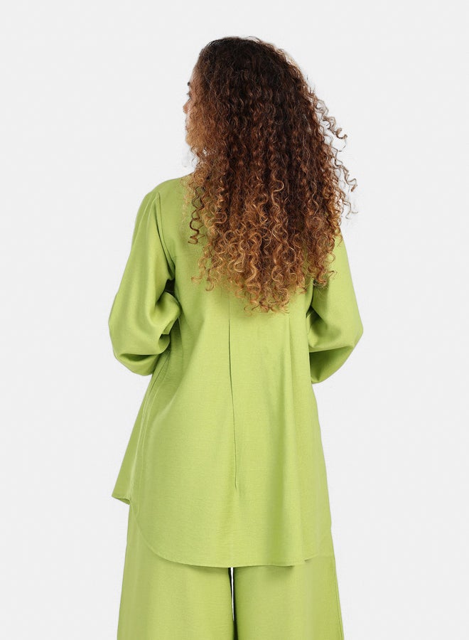 Carina Linen Long Sleeves Shirt - Image 3