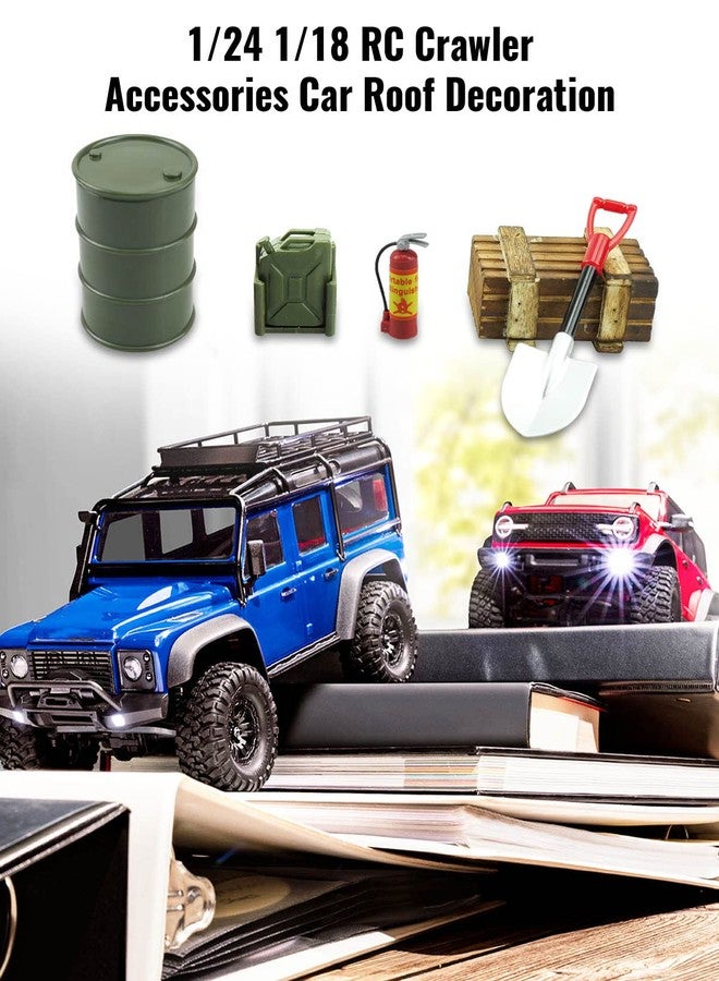 YIGUCS 1/24 1/18 RC Crawler Accessories Fit for 1/18 TRX4M 1/24 Axial SCX24 (12Pcs Army Green) - Image 2