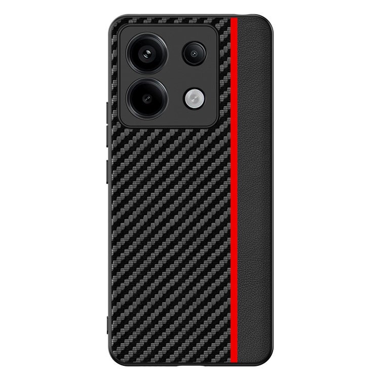 غطاء واقي بملمس باللون أحمر جلد لـ Redmi Note 13 Pro مع حماية من السقوط وتغطية كاملة مع مقاوم للصدمات مع مقاوم للخدش للعائلة أثناء التنقل للتنقل اليومي - Image 1