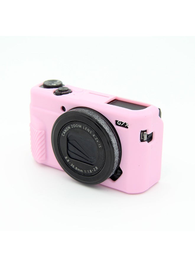 Generic Camera Silicone Cover For Canon CanonG7XMarkII/IIIG7X2/G7X3 Camera Cover-Color:Pink  - Image 1