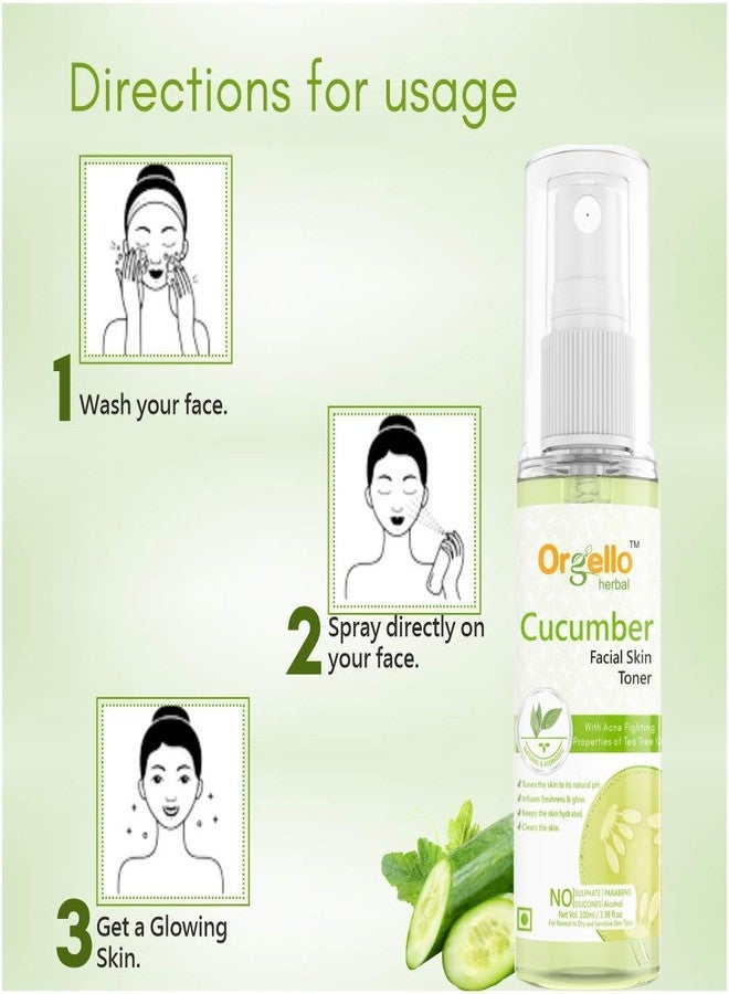 Orgello herbal cucumber toner for face | 1 X 100 gm + Strawberry scrub for face | 1 X 60 gm | Pack of 2 - Image 5