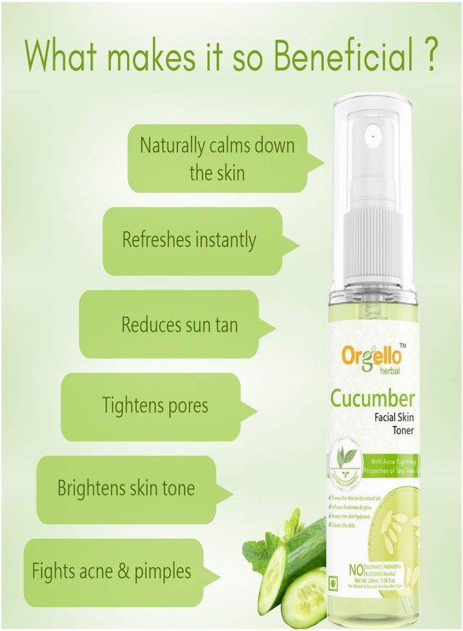 Orgello herbal cucumber toner for face | 1 X 100 gm + Strawberry scrub for face | 1 X 60 gm | Pack of 2 - Image 4