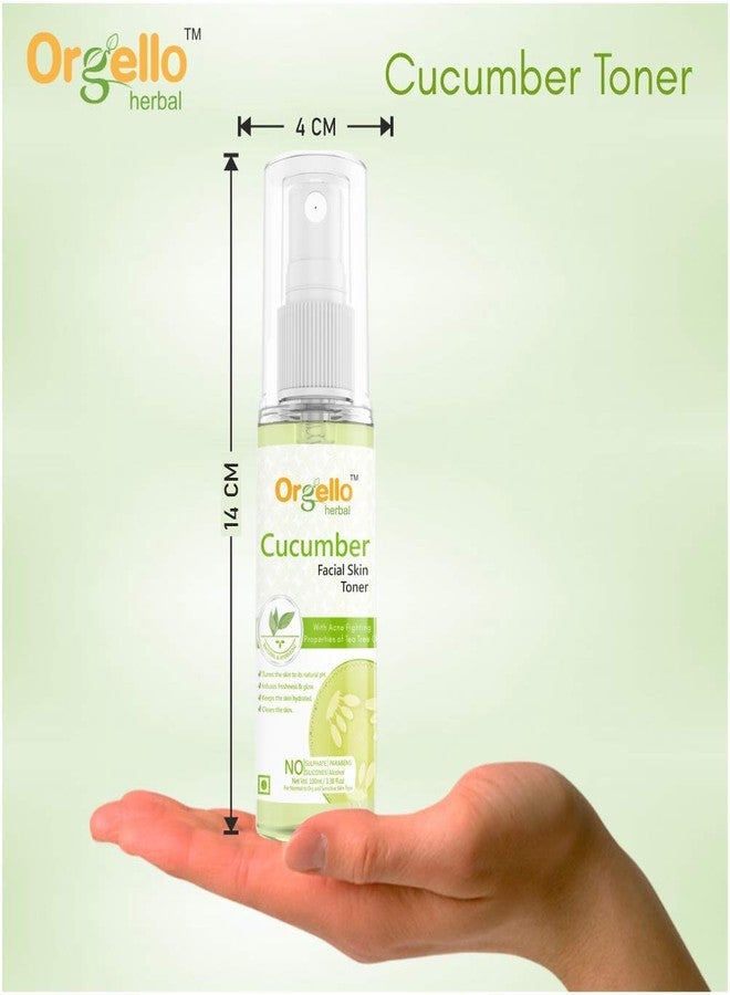 Orgello herbal cucumber toner for face | 1 X 100 gm + Strawberry scrub for face | 1 X 60 gm | Pack of 2 - Image 2
