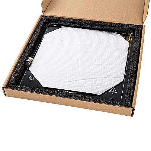 HICTOP Creality CR-10 Heated Bed 310x310x3mm 12V Aluminum Hot Bed with Cable and Insulation Mat Compatible for Creality CR-10 / CR-10S 3D Printers - Image 4
