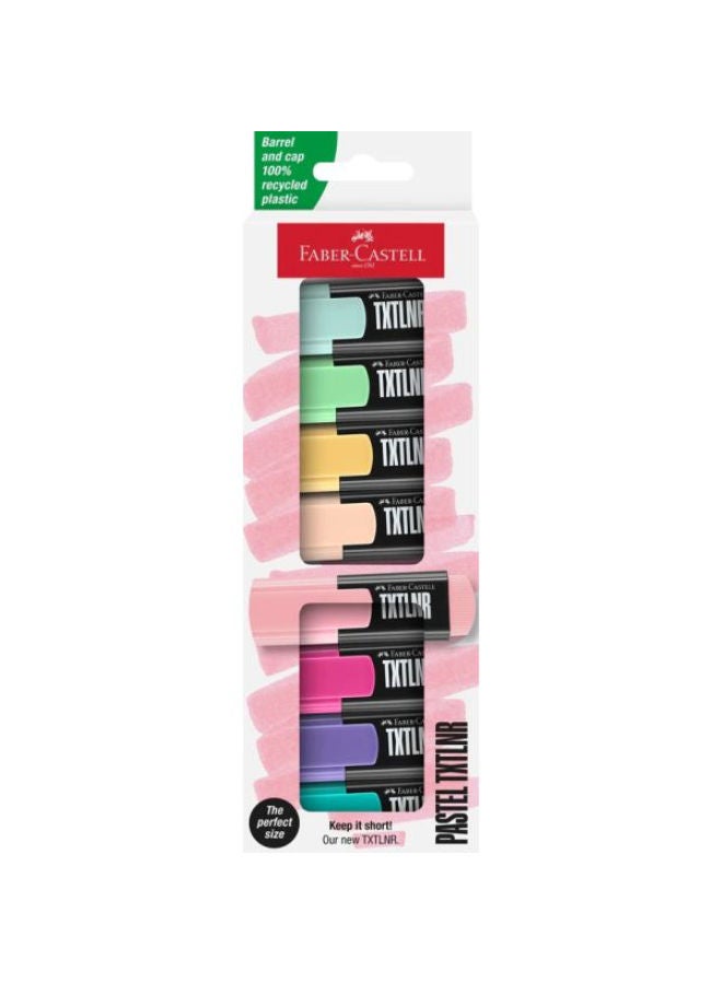 FABER-CASTELL Pastel Highlighter Set/8 Txtlinr - Image 1