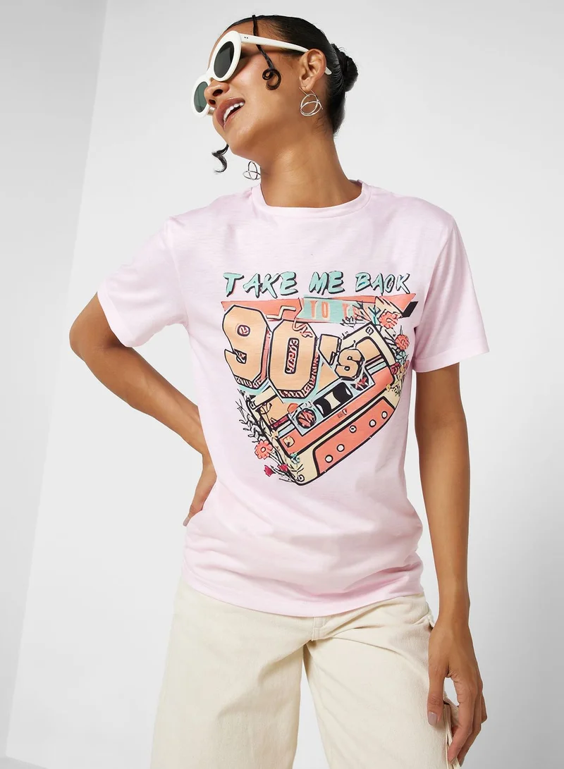 Ginger Crew Neck Graphic T-shirt