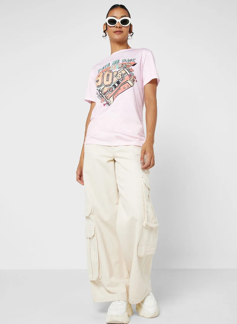 Ginger Crew Neck Graphic T-shirt