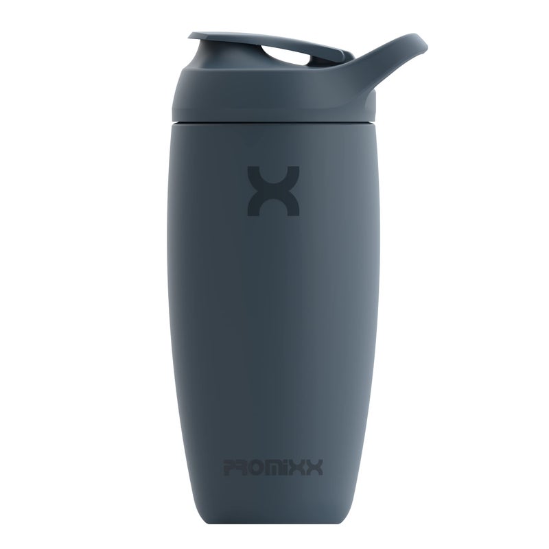 Promixx Pursuit Shaker Bottle Insulated Stainless Steel Water Bottle and shaker Cup, 18oz, Midnight Blue - Image 1