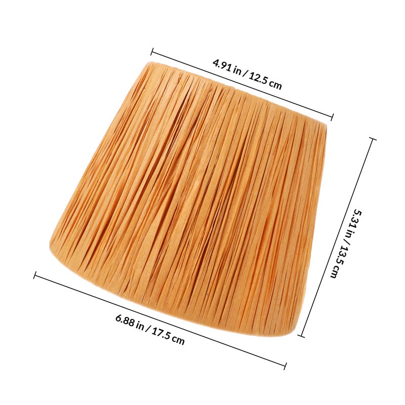 Lamp Shade Woven Lampshade Replacement Lamp Cover Lighting Fixtures Lamp Shade - Image 2