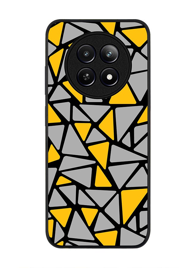 Stylizedd Rugged Black edge case for Realme 12 / Realme 12x, Slim fit Soft Case Flexible Rubber Edges Anti Drop TPU Gel Thin Cover -  Triabstract  - Image 1