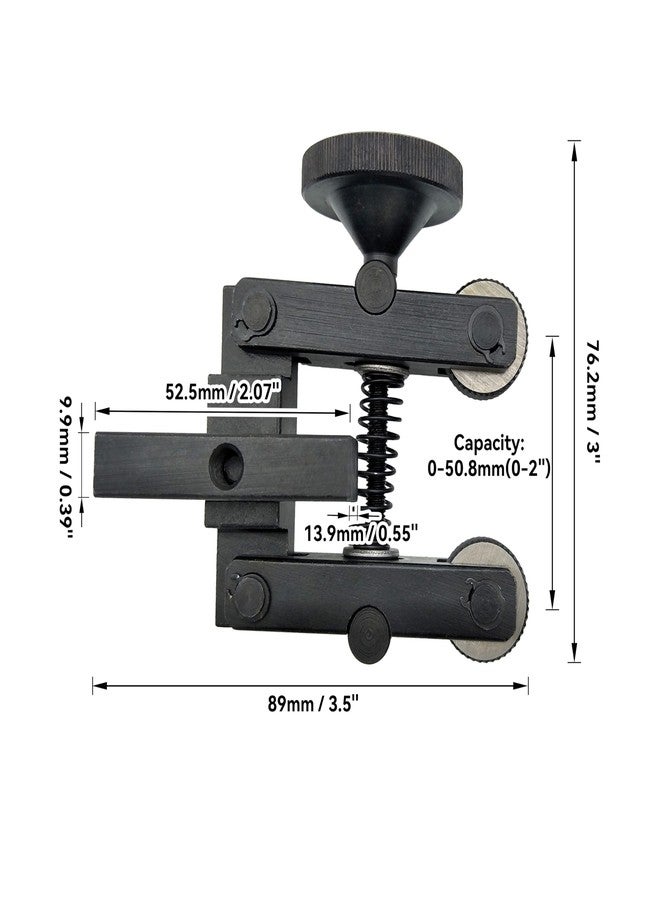 HFS(R) Adjustable Knurling Tool Holder with 6pcs Wheels for Mini Lathes 0-2" Capacity - Image 2