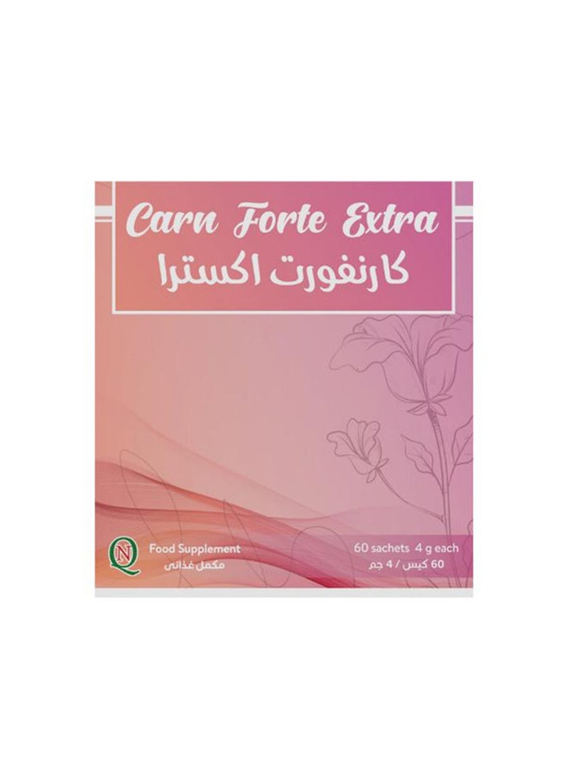 Noor AlQmar Carn Forte Extra Supports Women’S Health, Regulates Hormones, Boosts Fertility, And Improves Ovarian Health - 60 Sachets  - Image 1