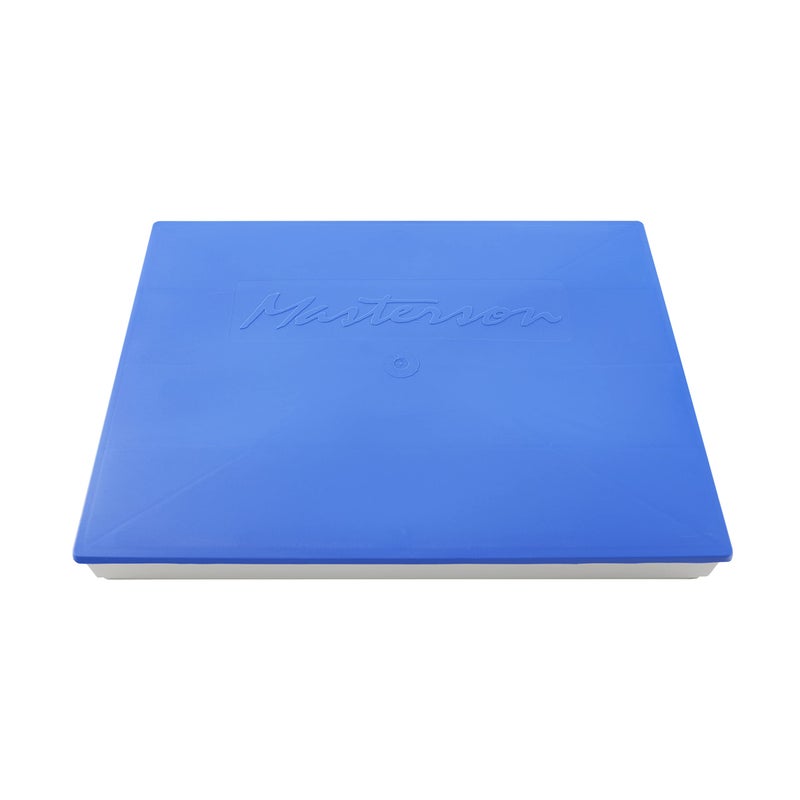 Masterson Artist Palette Seal, 12in x 16in Airtight Palette Container, Keeps Wet Paint Fresh for Weeks, Oil or Acrylic Painting Palette with Lid, Seal, Blue Lid Box, Made in USA - Image 3
