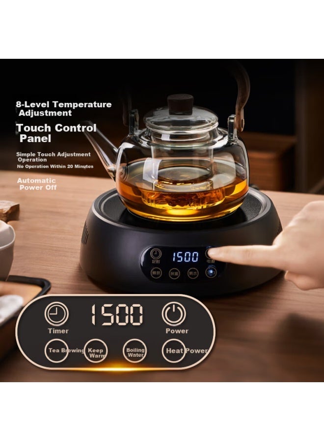Yihutea Yi Hu Tea Electric Ceramic Stove Tea Kettle Glass Water Boiler Office Home Health Small Kung Fu Tea Set - Image 2