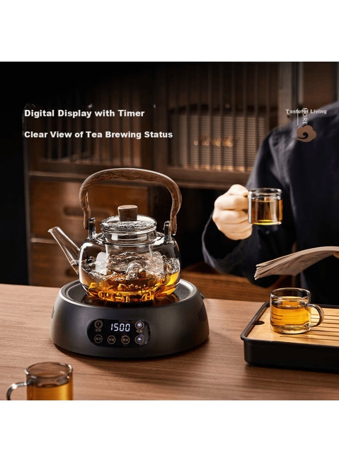Yihutea Yi Hu Tea Electric Ceramic Stove Tea Kettle Glass Water Boiler Office Home Health Small Kung Fu Tea Set - Image 5
