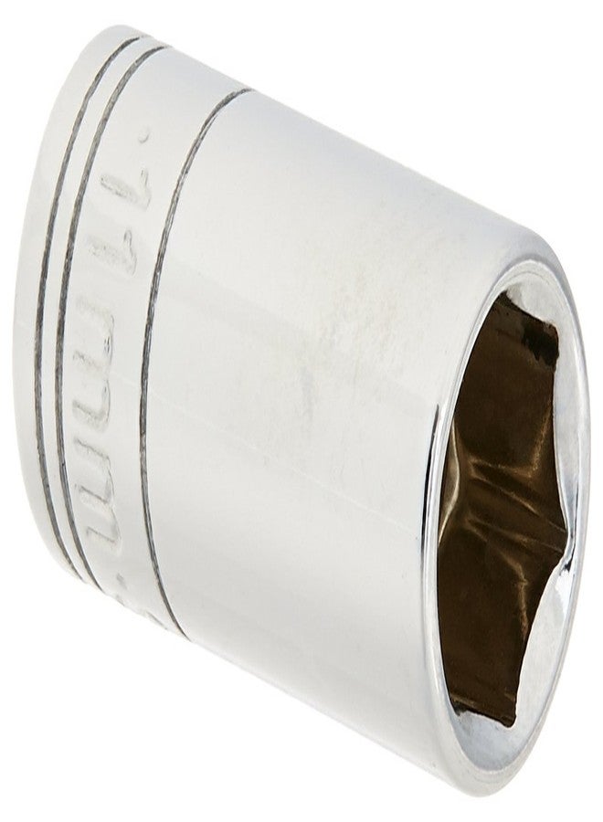 اس كي كي SK Professional Tools 41681 مقبس كروم نصف عميق متري بقطر 1/4 بوصة - 11 مم، مقبس من الفولاذ المطروق على البارد بلمسة نهائية SuperKrome، صنع في الولايات المتحدة الأمريكية - Image 1
